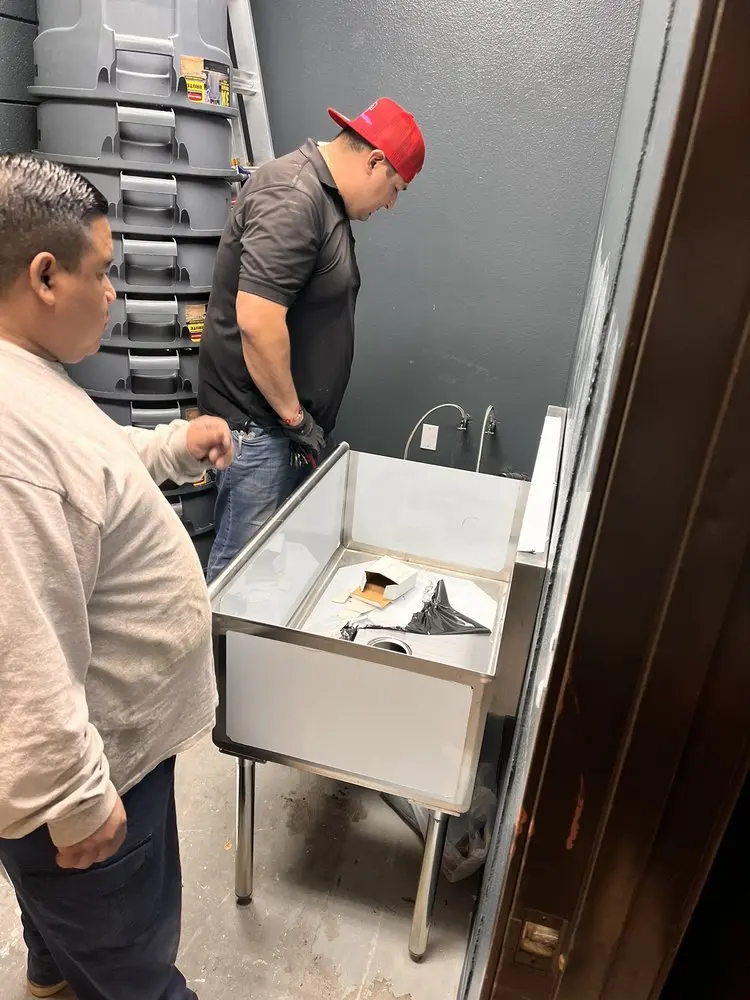 Commercial plumbing and sink installation in Greenbriar